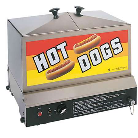 Hot dog steaming machine