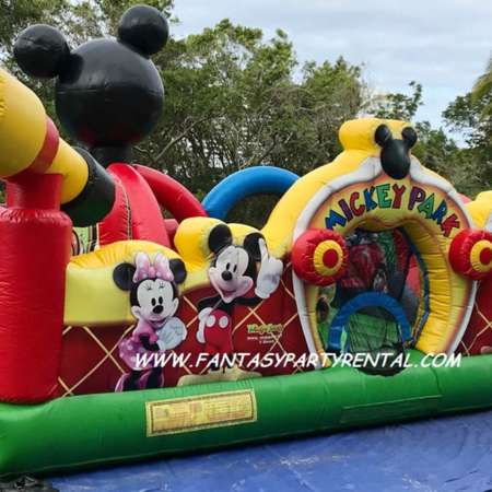 Mickey park toddler bounce house. Bounce, obstacles, climb, dry slide.