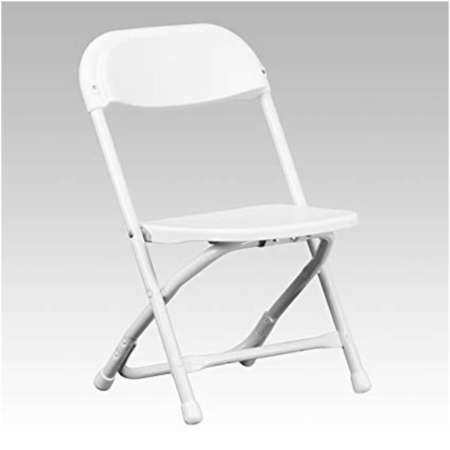 Kids white folding chairs