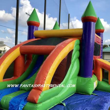 Toddler Combo 5 in 1 Dual Lane dry slide