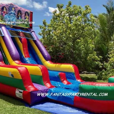 MODULE DUAL LANE SLIDE WET AND DRY, 22FT H.