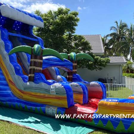 Tsunami Slide, Single lane, 22ft