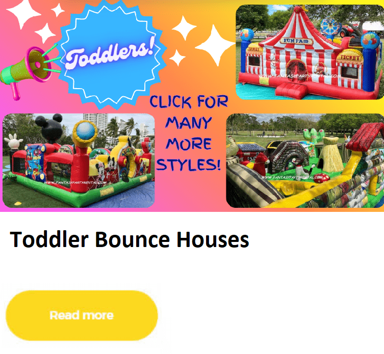 Toddler bounce houses